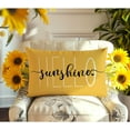 thumbnail image 3 of Hello Sunshine Pillow Cover Farmhouse Yellow Lumbar Pillow Cover,Spring Summer Decorations Cushion Case for Couch Polyester Linen 12x20 Inches, 3 of 6