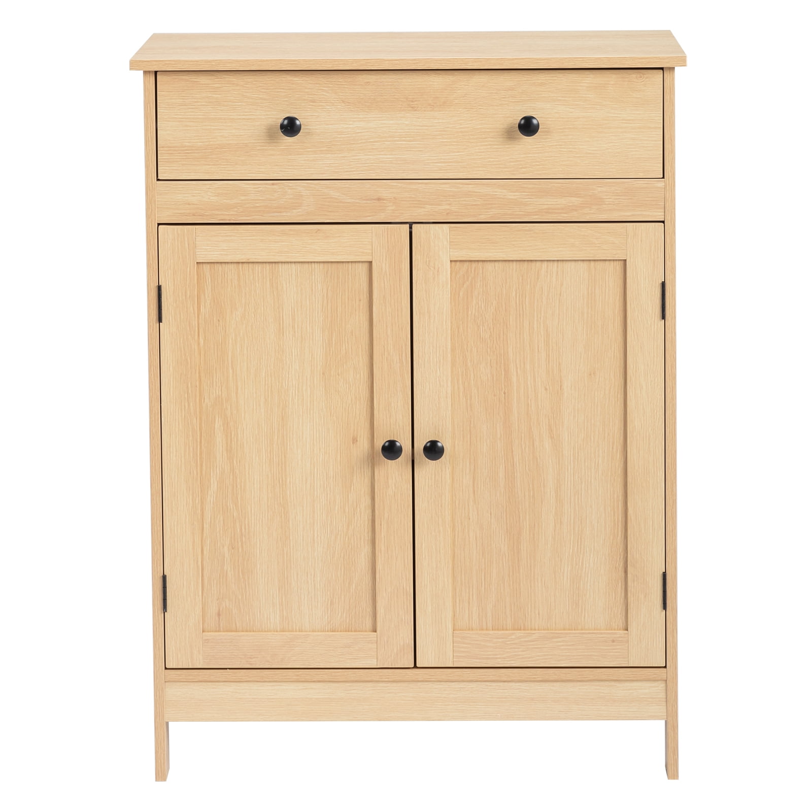 Ktaxon Bathroom Floor Cabinet, Freestanding Storage Cupboard w/ Drawer and 2 Doors, Wood