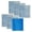 6pcs, variant on 6/10X For Dryer Vent Air Purification Filter Blue White Filter Cotton