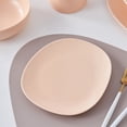 thumbnail image 5 of Stone + Lain Delilah Porcelain Collection Dish Set, 6 Dinner Plates Service for 6, Pastel Orange, 5 of 6