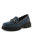 thumbnail image 2 of PATRIZIA NACARRI Women’s Boucle Loafer – Gold Horsebit Slip-On with Chunky Lug Sole, 2 of 9