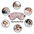 thumbnail image 7 of PAYOHTO Rose Gold Elegant Leaf Soft Sleep Mask Comfort Pure Silk Eye Cover for Travel Office Camping, 7 of 7