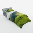 thumbnail image 3 of Ambesonne Landscape Bedding Set 4 Pcs, Summer Spring Rural, Queen, Blue Green, 3 of 3