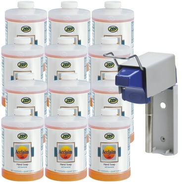 Zep Acclaim Antibacterial Liquid Hand Soap and D-1000 Dispenser - 32 oz (Case of 12) - 314901 - Conditions Hands While Cleaning