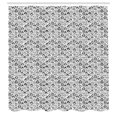 thumbnail image 3 of Ambesonne Thank You Shower Curtain, Phrase in Every Language, 69"Wx70"L, Black and White, 3 of 5