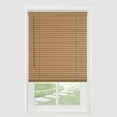 thumbnail image 4 of Cordless Light Filtering Mini Blind - 24 Inch Width, 72 Inch Length, 1" Slat Size - Woodtone - Cordless GII Morningstar Horizontal Windows Blinds for Interior by Achim Home Décor, 4 of 5