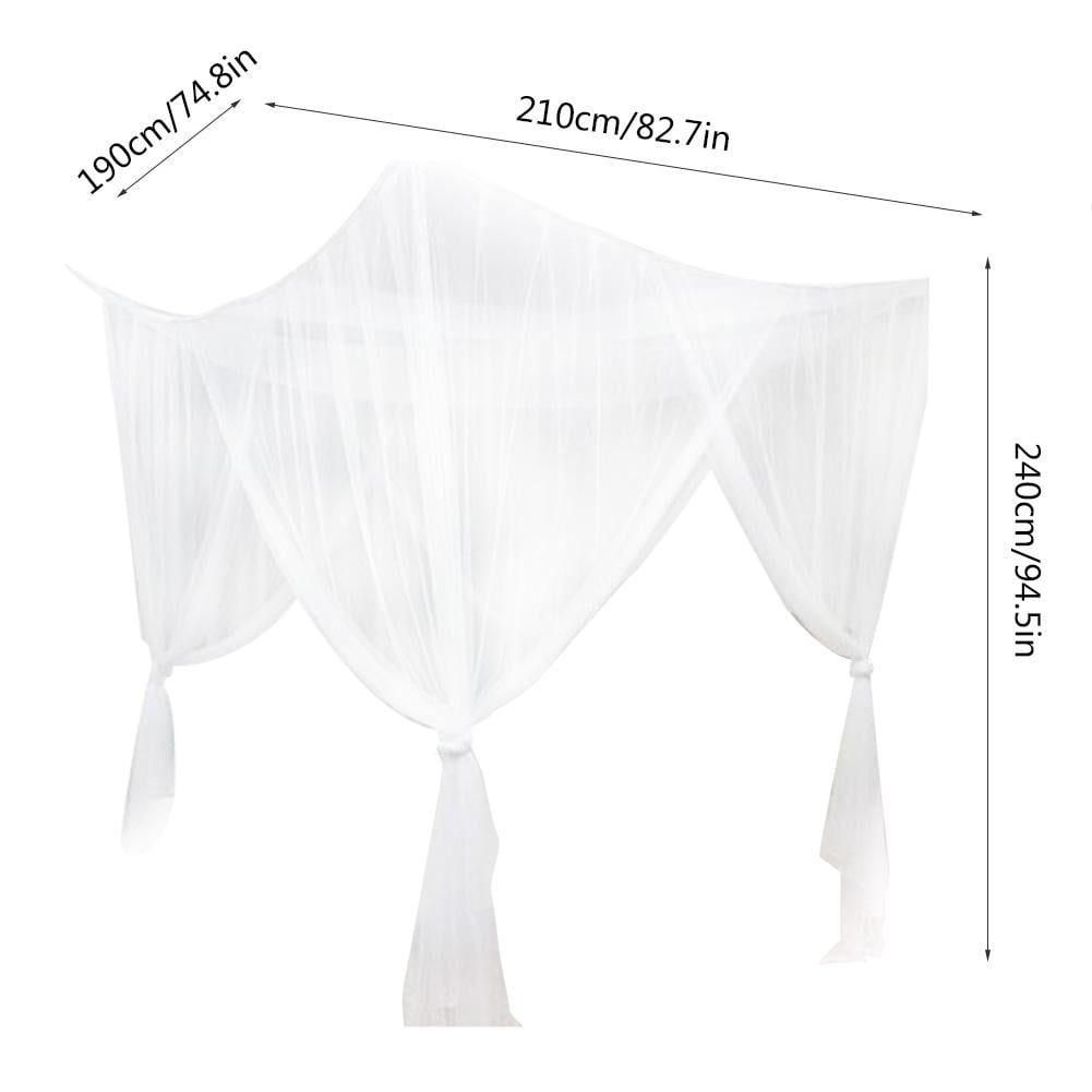 Canopy Mosquito Net, 4 Corner Post Bed Canopy Mosquito Net Full Queen King Size Bedding