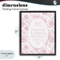 thumbnail image 4 of Stupell Industries French Country Forever and Always Pink Florals Black Floating Frame Canvas Art, 17 x 21, by Cherrywood Lane, 4 of 8