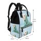 thumbnail image 2 of Disketp Dog Wrapped in Towel Mochila de Pañales de Gran Capacidad con Múltiples Bolsillos, Mochila de Viaje Multifuncional para Bebé, Unisex, Moderna y Resistente, 2 of 6