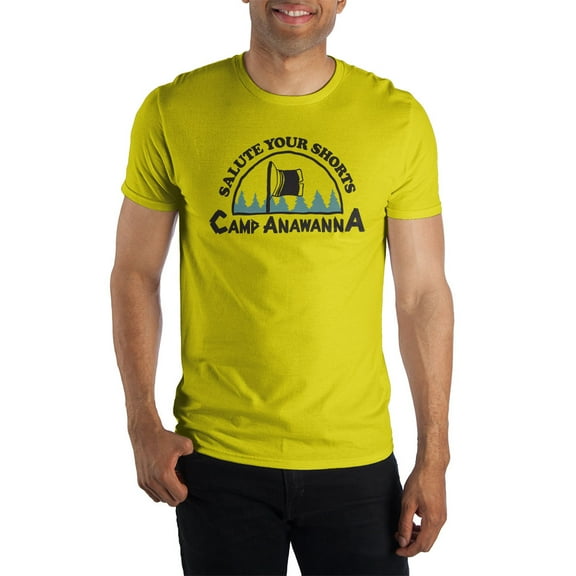 Nickelodeon Solute Your Shorts Camp Anawanna Men's Yellow Short Sleeve Graphic Tee-XS