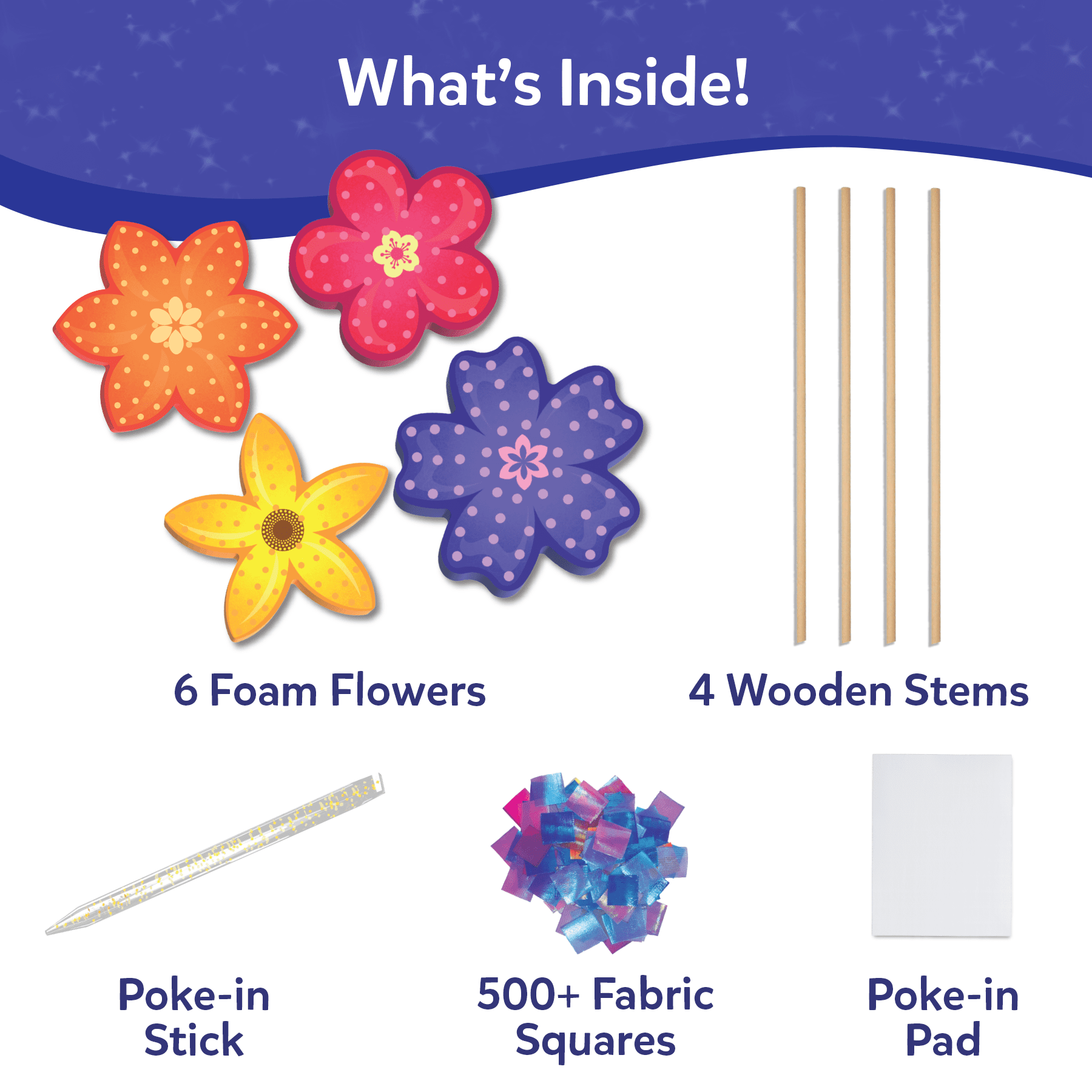 Skillmatics Poke-in Art - Flower Bouquet, Mess-Free Creative Activity, DIY Craft Kits,  Gifts for Girls & Boys Ages 4 and up
