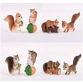 thumbnail image 2 of Giaone 8Pcs Mini Squirrel Miniature Figurines Model Fairy Garden Decoration Moss Landscape Bonsai Cake Topper DIY Terrarium Crafts Ornament, 2 of 10