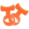thumbnail image 3 of UEETEK 2Pcs Silicone Guitar Thumb Picks Acoustic Orange for Guitar Lovers, 3 of 6