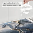 thumbnail image 5 of Yiaed Mountain White Dragon Print Highly Absorbent Microfiber Kitchen Counter Mat, Dish Drying Pad for Dishes, Utensils, Pots and Pans, Large 18" x 24", 5 of 7