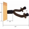 thumbnail image 3 of S set5 Colgador de pared para guitarra, madera dura auténtica, paquete de 2 colgadores para guitarra, soporte de gancho de pared con tornillos, fácil de instalar, se adapta a gui, 3 of 4