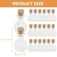 thumbnail image 3 of hongheyi 20Pcs Small Glass Bottle Wish Bottle with Cork Potion Bottle Glass Bottle Small Clear Bottles, 3 of 4