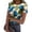 Blue(Tropical), variant on Summer Tops for Women Short Sleeve Ribbed Knit Slim Fitted Hawaiian Shirts for Women Cute Tropical Crew Neck Womens Tops Trendy Stretchy Beach Tee Tops Cyan XL