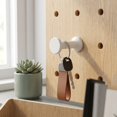 thumbnail image 1 of OHOIOLLA 4Ud Gancho De Metal Para Pegboard Herramientas Y Almacenaje En Pared Seguro Y, 1 of 7