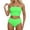Green, variant on Women's Tankini with Shorts Modest Two Piece White XL