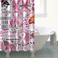 thumbnail image 4 of Pink Breast Cancer Shower Curtain 72"x72" ,Bathroom Decorative Shower Curtains Set with 12 Hooks,Modern Waterproof Washable Shower Curtain, 4 of 6
