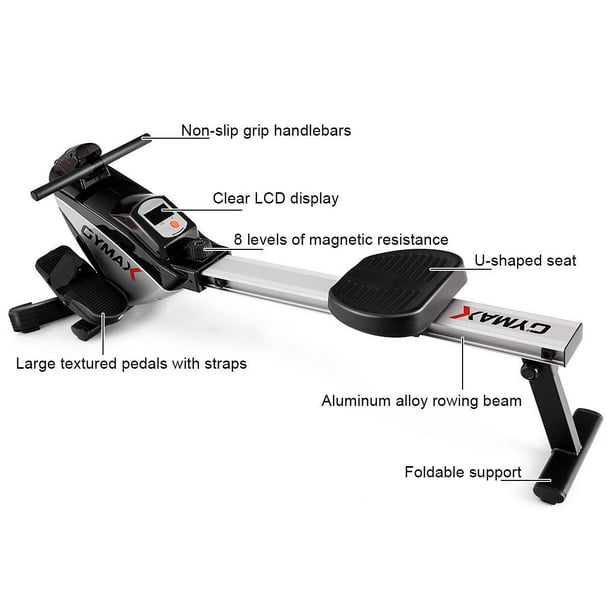 struktur filosof legation Costway Magnetic Rowing Machine, Folding Rower With LCD