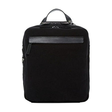 Canvas Convertible Backpack Messenger Black