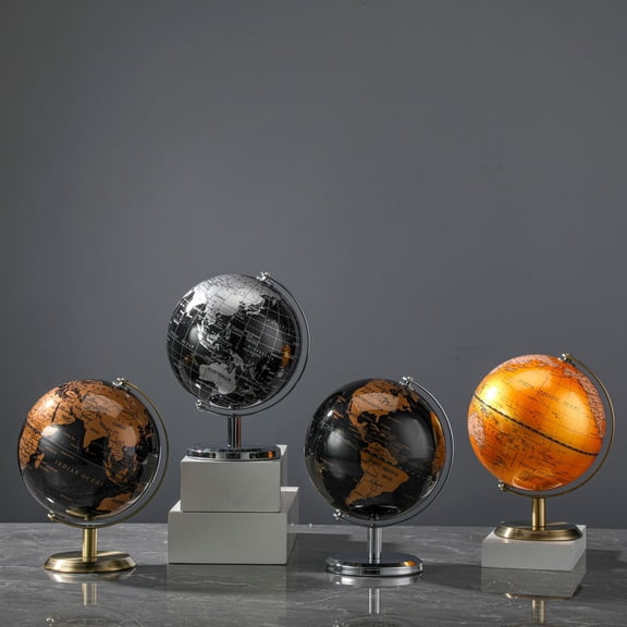 Globe Decor for Home Decor, Desktop Globe for Bar Cabinet, Study, Living Room & Bookshelf Decorative Accent (14cm, 1 Count)
