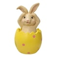 thumbnail image 1 of Inteprter Decoración de patrón de animales bonitos de Pascua, escultura de resina de arte de escritorio, figurita de adorno, accesorios de Artesanía Amarillo, 1 of 6