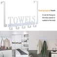 thumbnail image 2 of Ganchos Para Colocar Sobre La Puerta Ganchos Para Toallas Para Baño Toallero Toallero Para Baño Dormitorio Cocina Piscina Toallas De Playa Albornoz Montaje En Pared Colgar En La Puerta Gabinete Armari, 2 of 5