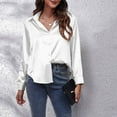 thumbnail image 4 of VERUGU Womens Button Down Shirt Long Sleeve Work Dress Shirts Lapel Plain Business Casual Blouses for Women, 4 of 4