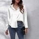 thumbnail image 4 of Camisas Para Mujer, de Gran Tamaño, A La Moda, Cuello Vuelto, Manga Larga, Color Sólido, Camiseta Informal, Camisetas Odeerbi  ODB130112, 4 of 4