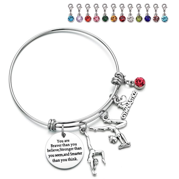 Brazalete Miss Pink Gymnasia Charm, 6 cm, ajustable
