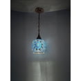 thumbnail image 5 of Angora Bennet Turkish Light - Blue | Mosaic Glass Turkish Hanging Chandelier Lamp for Home (26.38"), 5 of 5