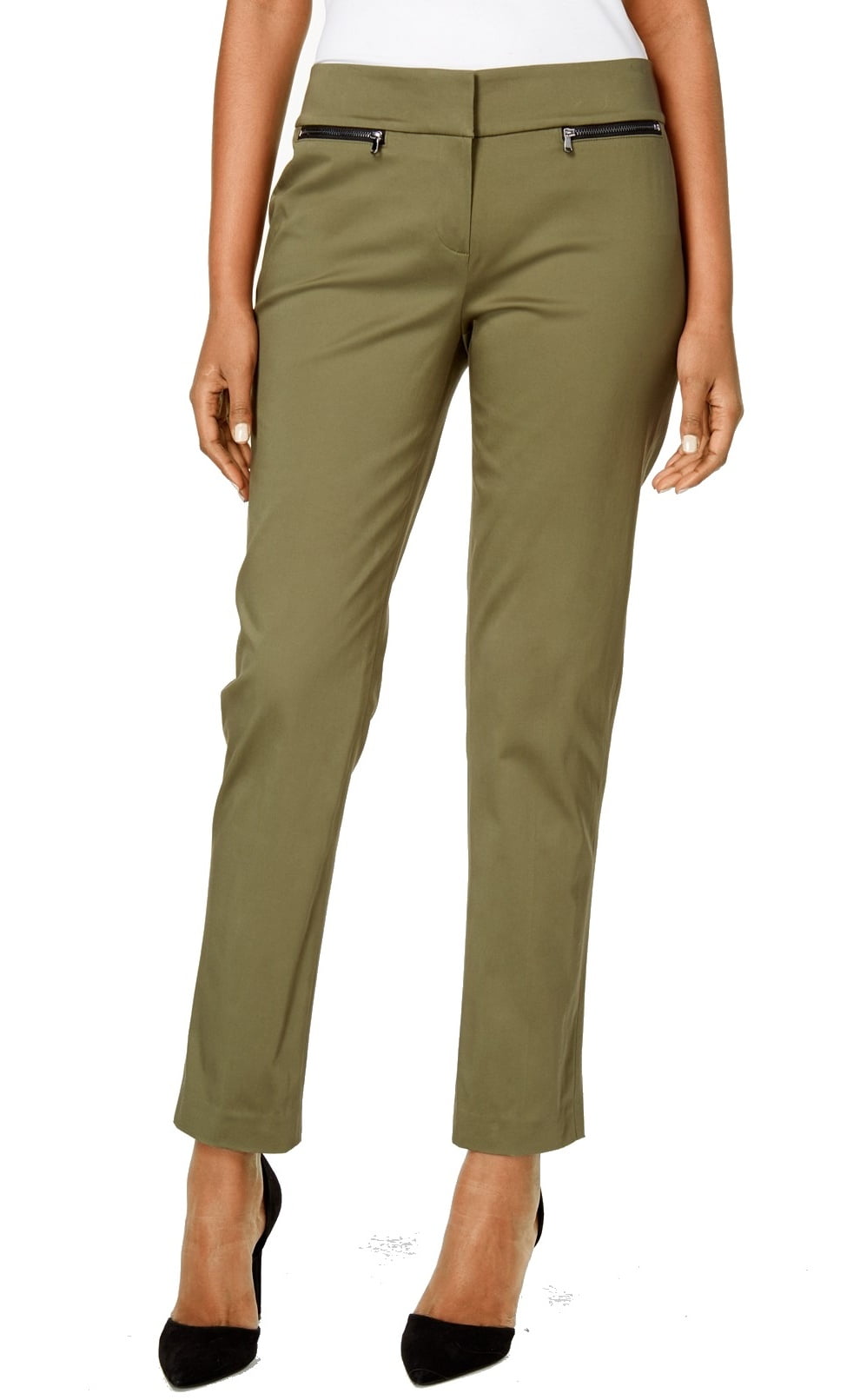 Nine West Nine West Women's ZipPocket Slim StraightLeg Pants