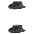 thumbnail image 1 of Sombrero de pescador Minnieouse para mujer con protección solar ajustable Negro 2Conjunto, 1 of 6