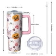 thumbnail image 2 of Halloween Tumbler 30 oz with Handle and Straw Spooky Ghost Skull Tumbler Halloween Gifts for Women Insulated Mug, 2 of 5