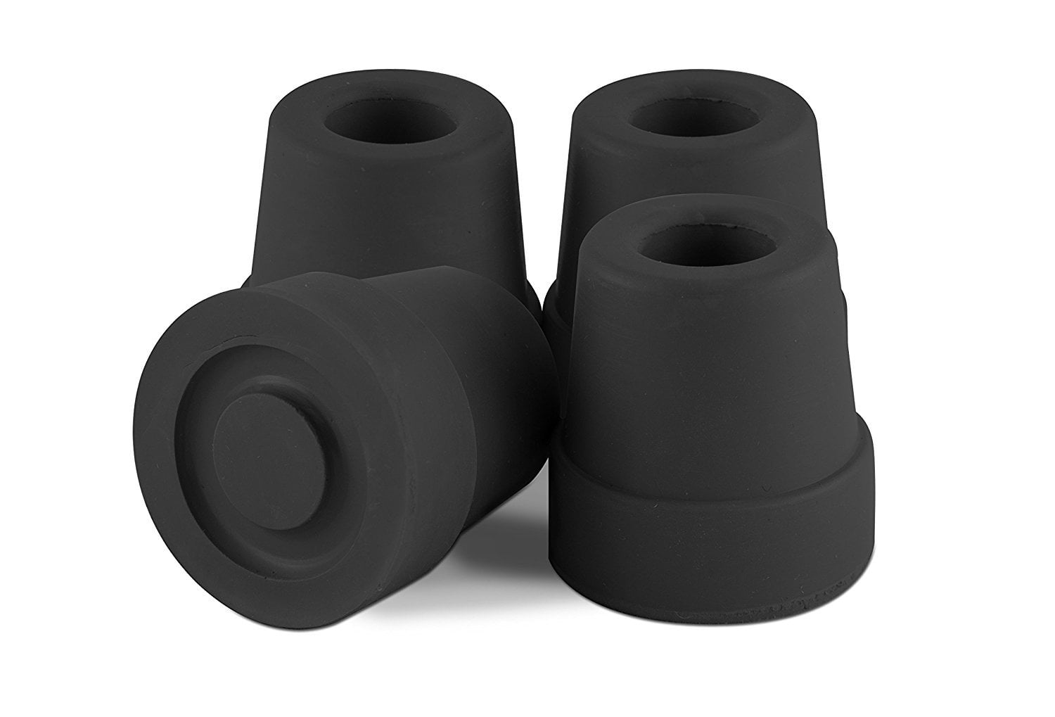 Essential Medical Supply T50012bl Quad Cane Tips, Black, 1/2 Inch