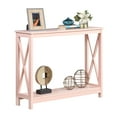 thumbnail image 5 of Convenience Concepts Oxford Console Table with Shelf, Blush Pink, 5 of 7