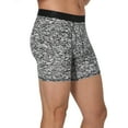 thumbnail image 4 of Hanes Originals Men's SuperSoft Boxer Brief Underwear Pack, Black/Grey/Print, 3-Pack, 4 of 8