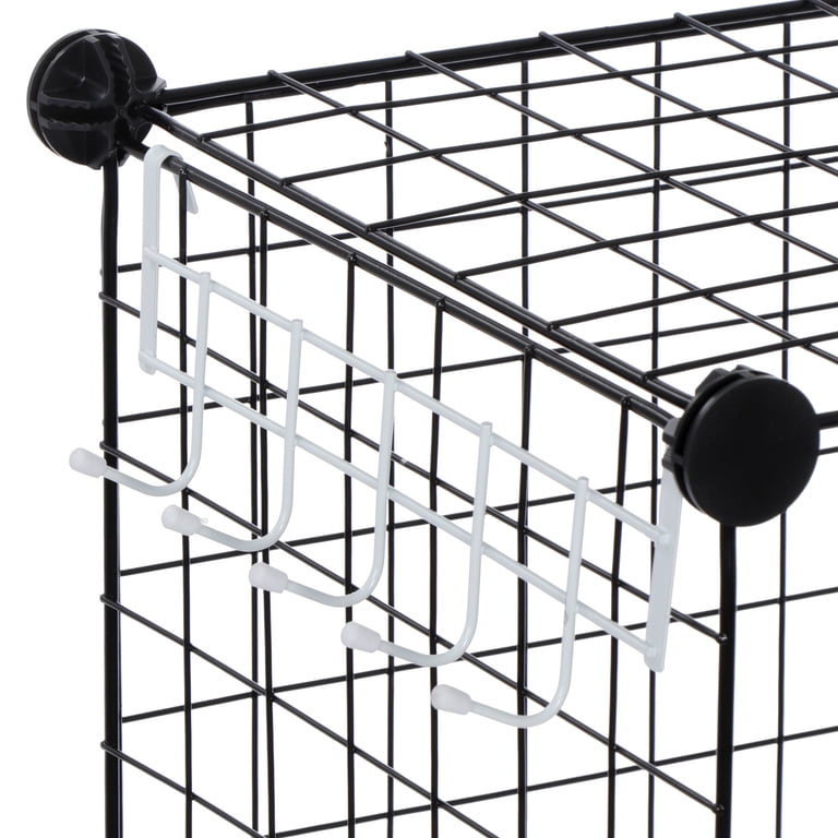 HomGarden 12-Cube Modular Storage Shelves, Black photo 2