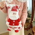 thumbnail image 3 of Sijiali Christmas Stockings Snowman Santa Claus Character Ornamental Large Capacity Knitted Xmas Stocking Children Gift, 3 of 10