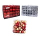 thumbnail image 1 of 100 Uds Adornos de Bolas de Navidad Decorativo Inastillable Decoraciones para Fiestas Y Vacaciones+100 Piezas de Adornos para es de Navidad , EstiloF, 1 of 8