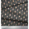 thumbnail image 3 of Soimoi Green Poly Georgette Fabric Tendril & Abstract Decor Fabric Printed Yard 52 Inch Wide, 3 of 5
