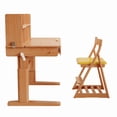 thumbnail image 5 of BALANBO Ergonomic Kids Desk and Chair Set, Adjustable Beech Wood Children Computer Desk with Shelf, 5 of 7