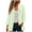 Green, variant on Gubotare Women's 3/4 Short Sleeve Cropped Cardigan Lightweight Button up Crochet Knit Sweater Shrug for Summer Spring (White,L)