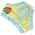 thumbnail image 3 of Pet Pigs Pantalones Fisiológicos Patrón De Fresa Cerdos Ropa Interior Sanitaria Pañales ReutilizablesAmarillo S, 3 of 5