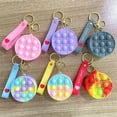 thumbnail image 3 of Push Bubble Round Coin Purse Silicona Descompresión Juguete Llavero De Dibujos Animados Bolsa De Almacenamiento Para Adultos Y Niños seitruly AP007468-07, 3 of 4