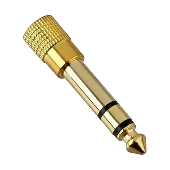 RZDLIZJ 1Pc Metal Microphone Audio Adapter,3.5mm Stereo Headset Mic Converter,Sound Audio Adapter for Audio Equipment,Microphone,Headset Connection,2.2x0.79 Inch