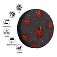 thumbnail image 4 of Kdxio Housse de Pneu Imprimé Coccinelles Rouges Imperméable en Cuir, Housse de Pneu de Rechange pour Jeep Wrangler Rv SUV Camion Remorque de Voyage-16 Pouces, 4 of 6