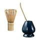 thumbnail image 4 of Set de batidor de matcha japonés. Incluye cuchara medidora para matcha, ideal para la ceremonia tradicional del té japonés. G azul, 4 of 9